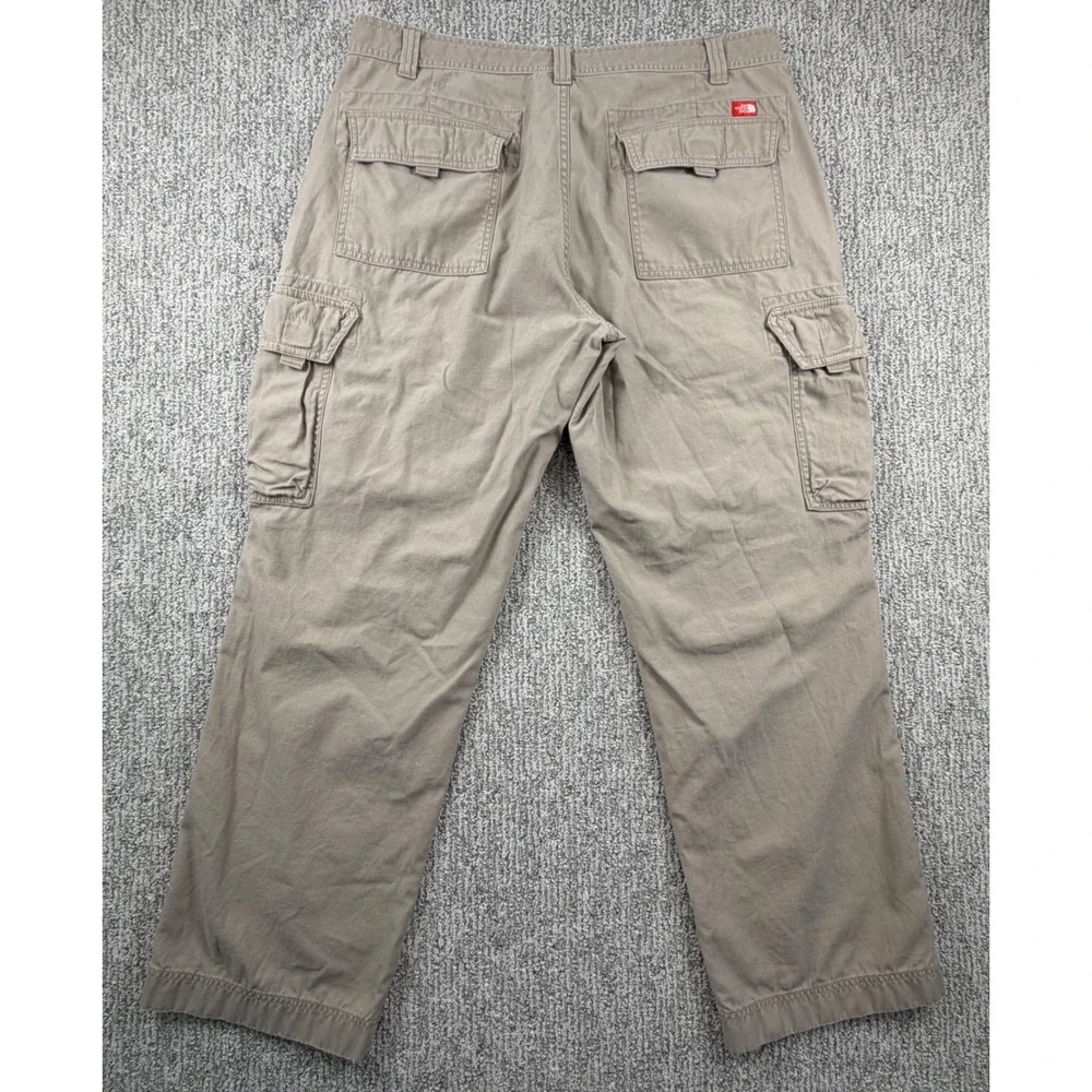 The North Face Cargo Pants Mens 36x31 Khaki Tan ADSU Cotton Twill Outdoor Casual